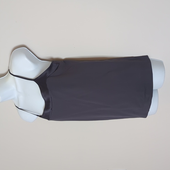 Banana Republic Dark Grey Camisole Stretch Nylon Adjustable Straps Size Large - Picture 3 of 9